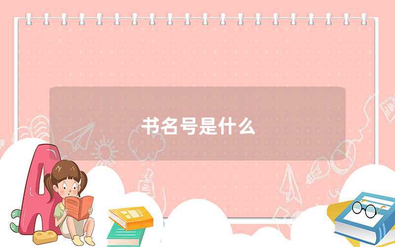 書(shū)名號(hào)是什么