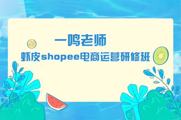 一鳴老師-蝦皮shopee電商運營研修班（49講）