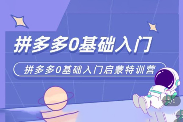 六一電商-拼多多運(yùn)營(yíng)0-1實(shí)操特訓(xùn)營(yíng)