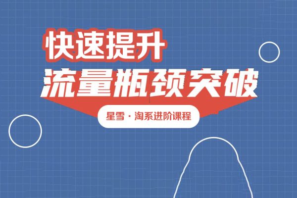 星雪·淘系進階課程，快速提升突破技能流量瓶頸必備