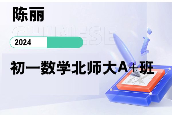 陳麗-2024初一數學北師大A+班