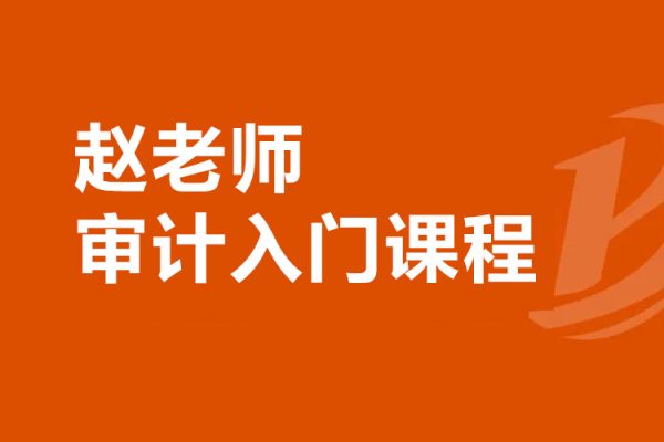趙老師-審計(jì)入門(mén)課程視頻