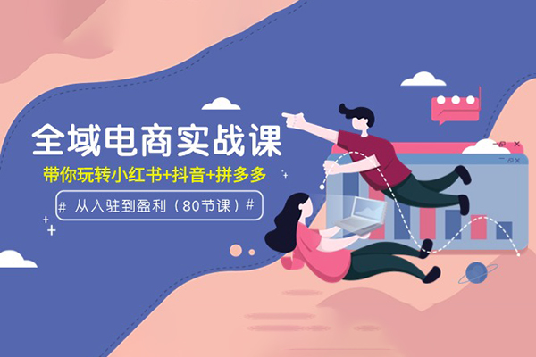全域電商實戰課：從入駐到盈利，帶你玩轉小紅書+抖音+拼多多（80節課）
