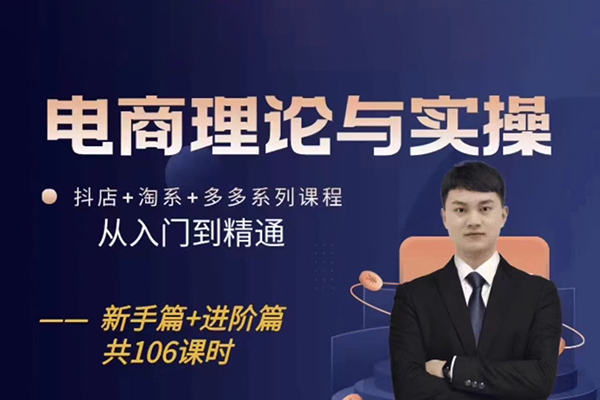 電商理論與實操從入門到精通，抖店+淘系+多多：新手+進(jìn)階