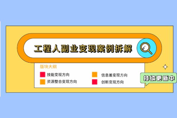 屬于工程人的副業方法論，打造你的商業化技能，讓職場變的更從容