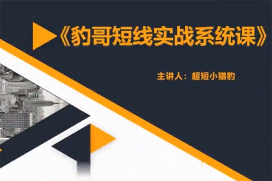 2022豹哥短線系統課