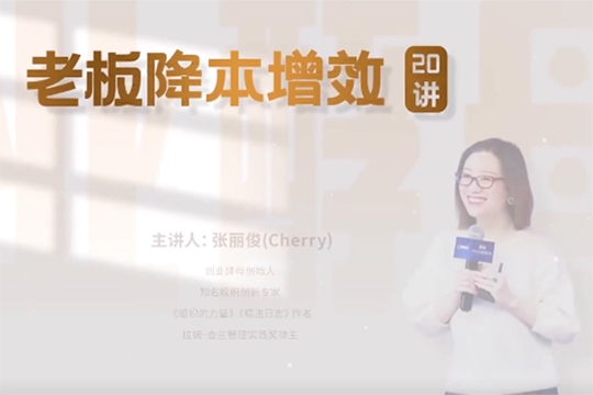 老板降本增效20講，管好三本五效，實(shí)現(xiàn)低本高效