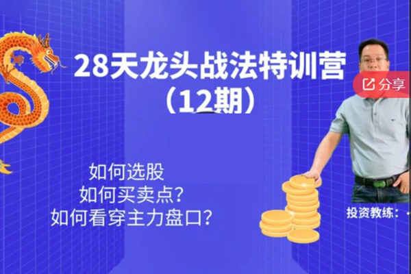 天智一飛28天龍頭戰法特訓營（12期）