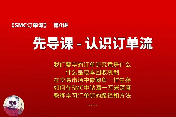 熊貓交易學社 黃金VIP 系統(tǒng)課13-SMC訂單流