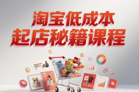 淘寶低成本起店系統課，助你快速起店，實現彎道超車