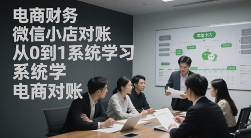 電商財(cái)務(wù)微信小店對賬，從0到1系統(tǒng)學(xué)習(xí)電商對賬