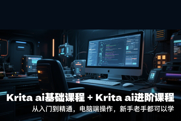 鬼鮫先生krita ai基礎(chǔ)課程+Krita ai進(jìn)階課程，從入門到精通，電腦端操作，新手老手都可以學(xué)