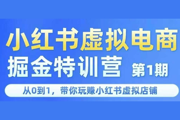 鋒聲小紅書虛擬電商掘金特訓營第1期，從0到1，帶你玩轉小紅書虛擬店鋪