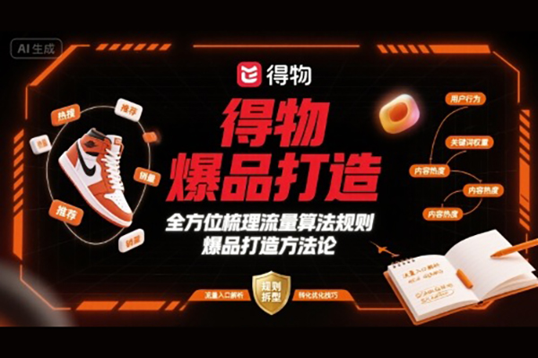 得物爆品打造，全方位梳理得物流量算法規則爆品打造規則