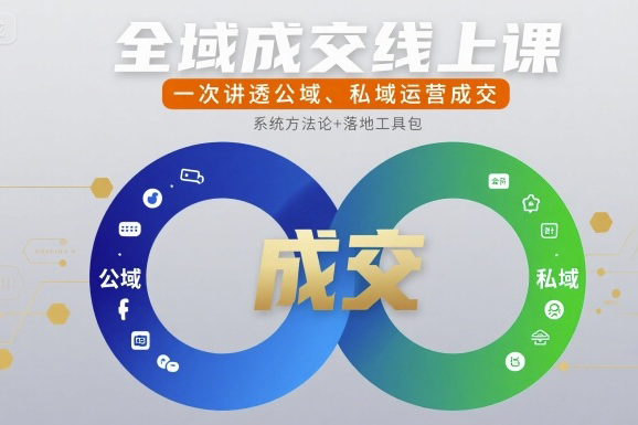 玲玉老師全域成交線上課，一次講透公域、私域運營成交