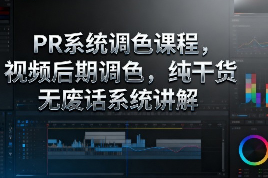 影像社PR系統(tǒng)調(diào)色課程,視頻后期調(diào)色,純干貨無廢話系統(tǒng)講解
