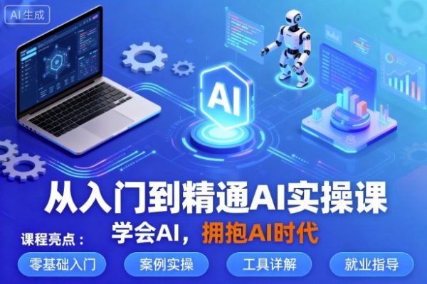 小錯(cuò)老師從入門到精通AI實(shí)操課，學(xué)會(huì)AI，擁抱AI時(shí)代